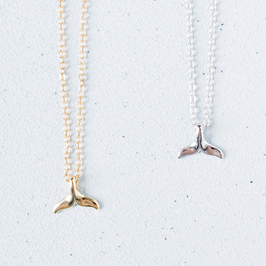 Whale Tail Charm Necklace