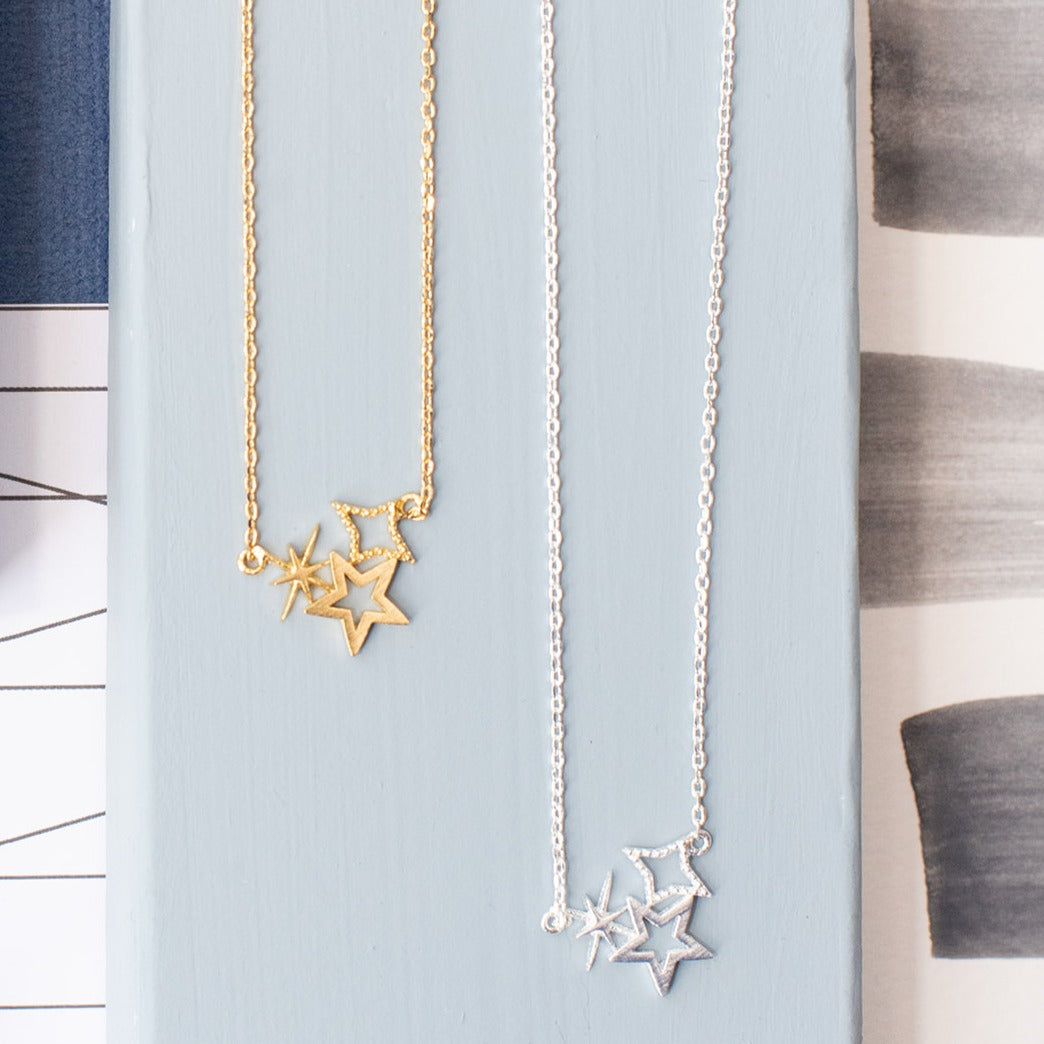 Stars Three Necklace